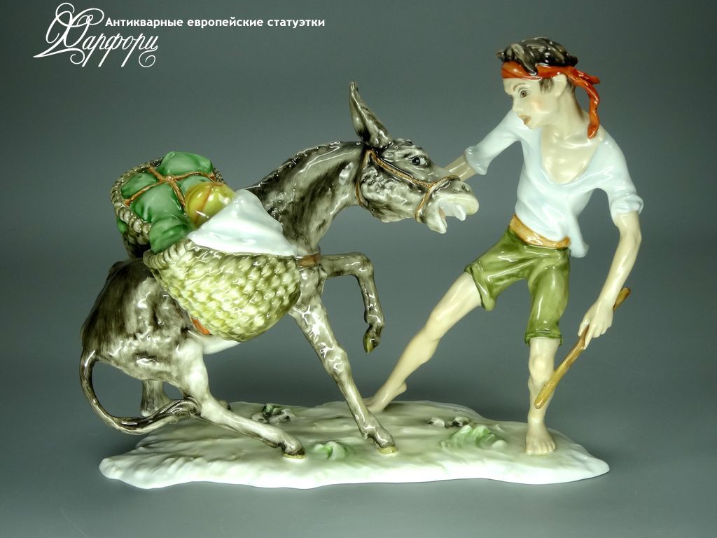 Купить фарфоровую статуэтку Kaiser Упрямый ослик, Германия